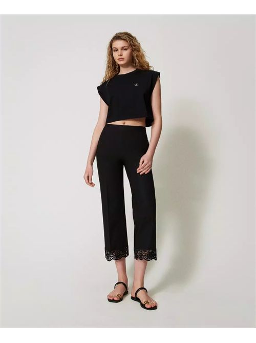 pants woman black TWINSET | TT2094/00006